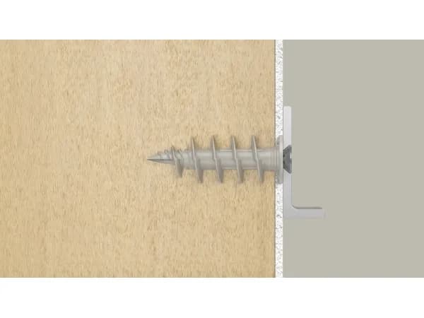 Fischer 570347, Väggplugg, Gipsskivor, Plast, Grå, Torx, TX40