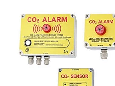 CO2 alarm - Med 1 sniffer, 85 dB, 10000 PPM