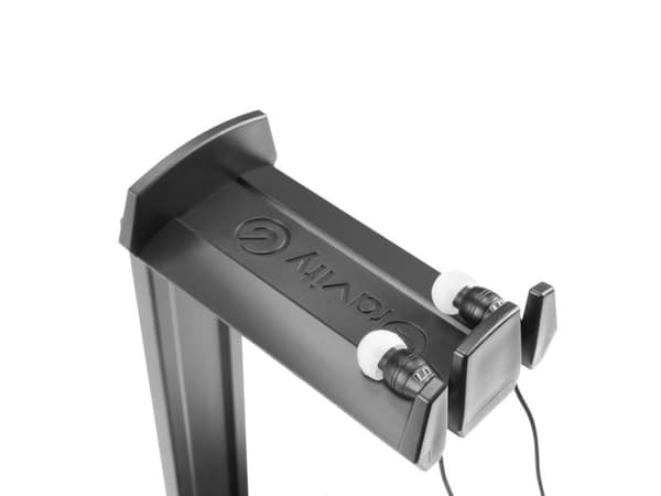 Gravity HP HTT 01 B, Hodetelefonholder, Aluminium, Plast, 480 g, Sort
