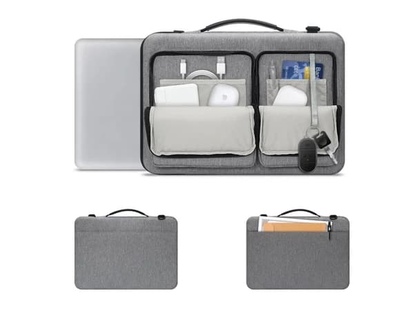 Hurtel Tech-Protect Defender laptoptaske 13-14" - grå