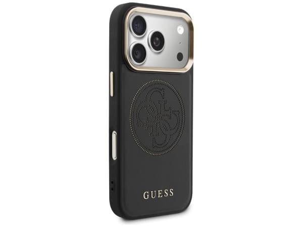 Guess perforert 4G MagSafe-etui til iPhone 17 Pro - svart