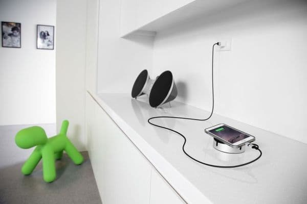 JustMobile AluCable Duo, 1,5 m, USB A, Micro-USB B/Lightning, Hankjønn/hankjønn, Aluminium, Sort