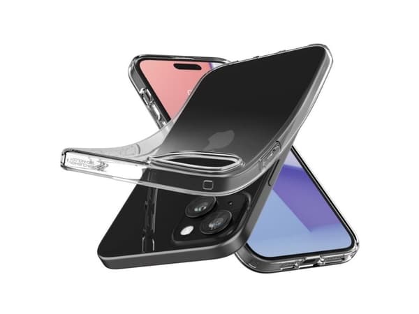 Spigen ACS06647, Mobilskal, Apple, iPhone 15 Plus, 17 cm (6.7"), Transparent
