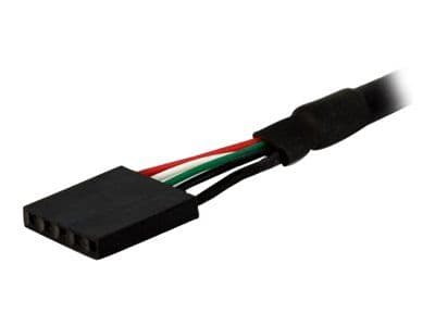 StarTech.com 1 ft Panel Mount USB Cable - USB A to Motherboard Header Cable Adapter F/F - USB 2.0 internal Cable (USBPNLAFHD1) - USB-intern till ex...