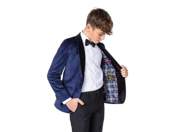 OppoSuits tummansininen bleiseri, teini-ikäinen