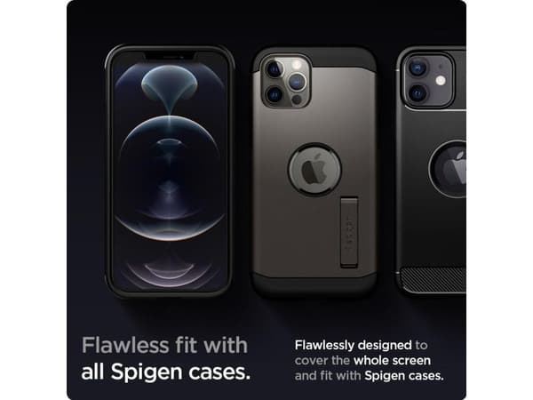 Spigen AGL01801, Apple, iPhone 12 / iPhone 12 Pro, Transparent, 2 styck
