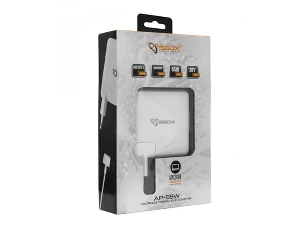 Sbox Technology SBOX-adapter til MacBook, AP-85W – hvit (MAGSAFE 2)