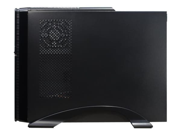 Inter-Tech IT-607, Työpöytä, PC, Musta, mikro ATX, Mini-ITX, 1x 80 mm, 80 mm