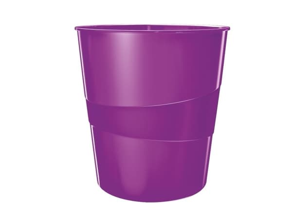 Papperskorg Leitz Plus 15L WOW lila - (6 st.)