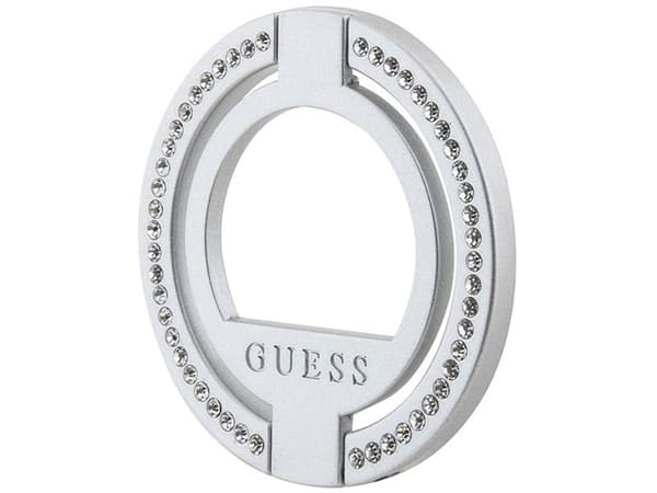 Guess MagSafe ringstativ GUMRSALDGS sølv/sølv rhinstein