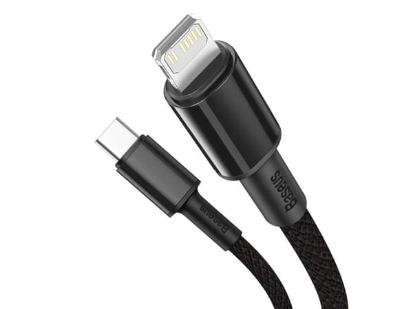 Baseus CATLGD-A01, 2 m, Lightning, USB C, Hanstik, Svart
