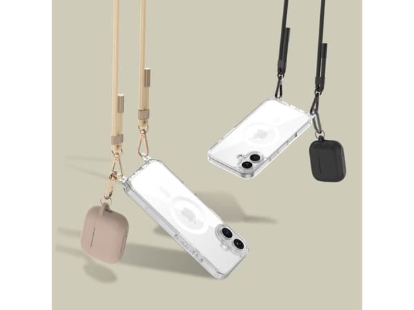 TECH-PROTECT FLEXAIR CHAIN MAGSAFE IPHONE 16E BLACK & TAUPE