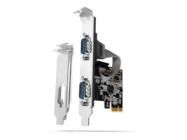 Axagon PCIe 2.0 x1 Controller - 2x DB9 Seriell port (PCEA-S2N)