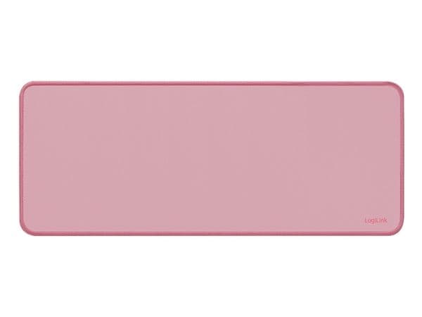LogiLink ID0221, Rosa, Monokromatisk, Antiskliunderlag, Musematte til gaming