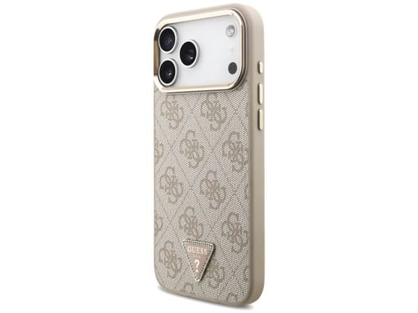 Guess 4G Triangle Logo MagSafe Case for iPhone 17 Pro Max / 18 Pro Max - Rose Gold