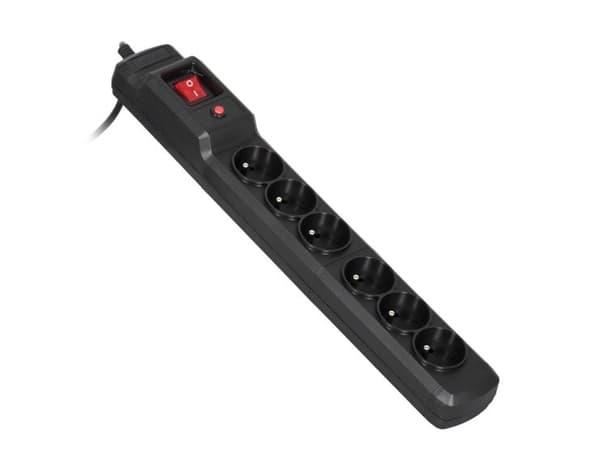 Activejet ACJ COMBO 6GN 1,5M, 1,5 m, 6 AC-utgångar, inomhus, Typ E (FR), Typ E, Plast
