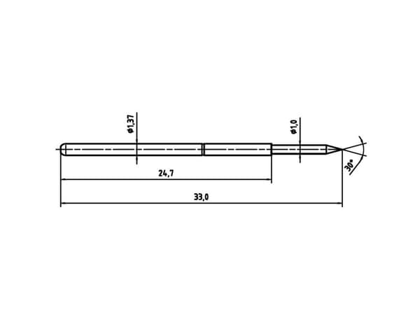 PTR Hartmann 1025/E-B-1,5N-AU-1,0 Precisionsprob