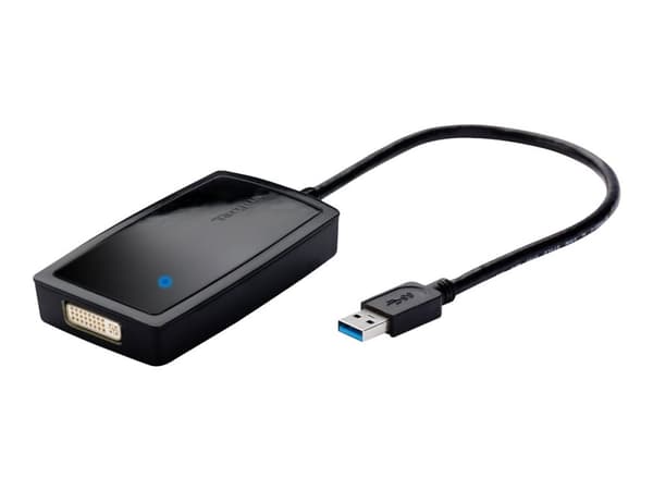 Targus USB 3.0 SuperSpeed Multi Monitor Adapter - Externer Videoadapter - SuperSpeed USB 3.0 - DVI - Musta (ACA038EU)