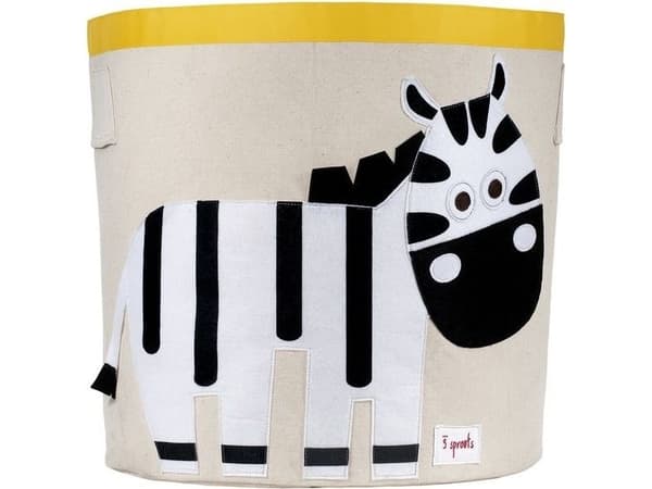 3 Sprouts leksaksförvaring zebra