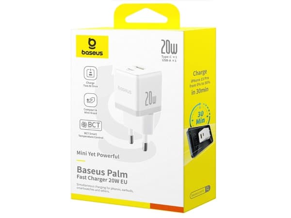 Baseus Palm, Innendørs, AC, Hvit