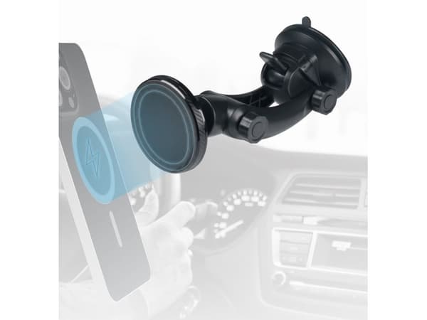 Vivanco MAG Wizard, Mobiltelefon/smarttelefon, Passiv holder, Bil, Sort