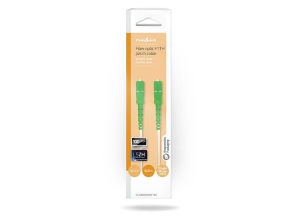 Nedis CCGB89600WT60, 6 m, FTTH, G.657.A, SC, SC