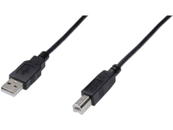 ASSMANN - USB-kabel - USB (hann) til USB-type B (hann) - USB 2.0 - 1 m - svart
