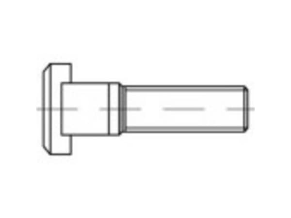 TOOLCRAFT 112596 stift-/boltskruer M16 40 mm DIN 835 stål 25 stk