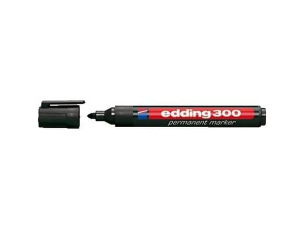 edding 300 - Markering - permanent - svart - 1.5-3 mm