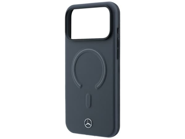 Mercedes Leather 3D MagSafe Case for iPhone 18 Pro / 17 Pro - Anthracite