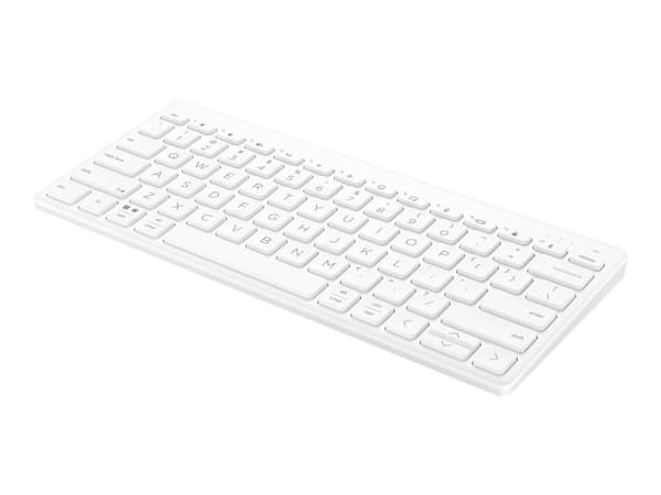 HP 350 Compact Multi-Device - Tangentbord - trådlös - Bluetooth 5.2 - vit
