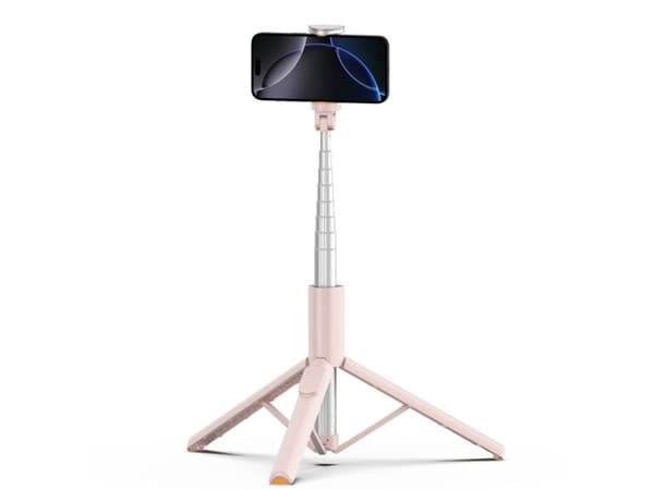 Tech-Protect selfiepinne stativ L09S Bluetooth, rosa