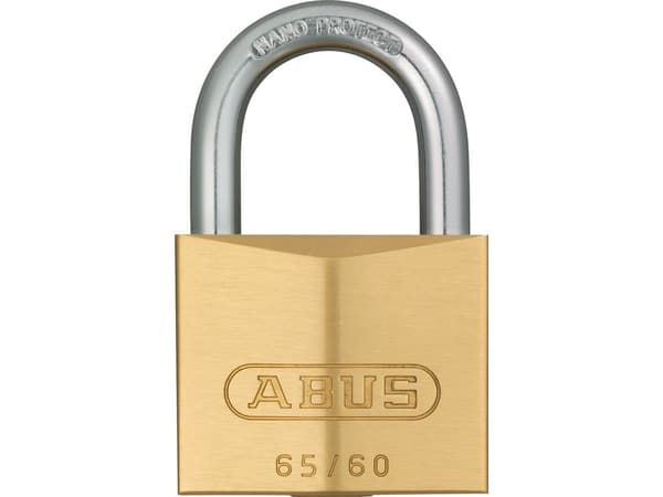 ABUS B111-30, Tradisjonell, Nøkkellås, Bruk bare én nøkkel, Gjerde, Garage, Port, Workshop, Messing, Rustfritt stål, Messing