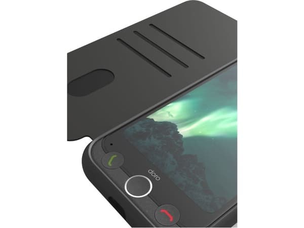 Doro - Vikbart fodral för mobiltelefon - grafit - för Aurora A30, A31