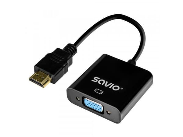 Savio AK-75 HDMI-VGA-adapterningskabel