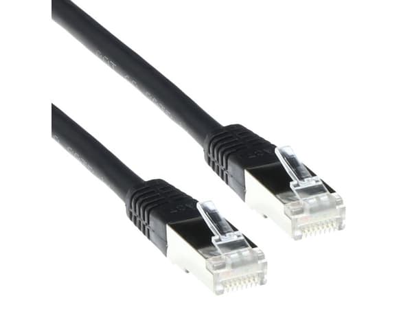 ACT patchkabel SSTP Cat.6 PIMF - svart 1,50 m (FB9951)