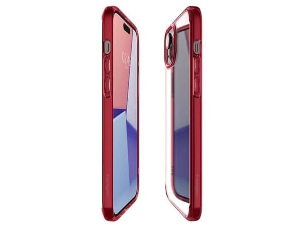 Spigen Ultra Hybrid-deksel til iPhone 15 Plus - rød