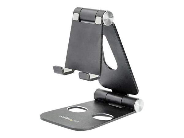 Startech Phone and Tablet Stand, Foldable Universal Mobile Device Holder for Smartphones & Tablets, Adjustable Multi-Angle Viewing Ergonomic Cell P...