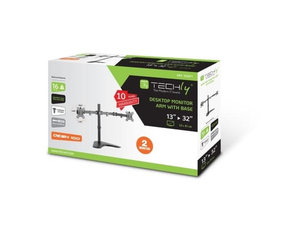 Techly skrivebordsstativ for skjerm 13" - 32" (ICA-LCD 2524)