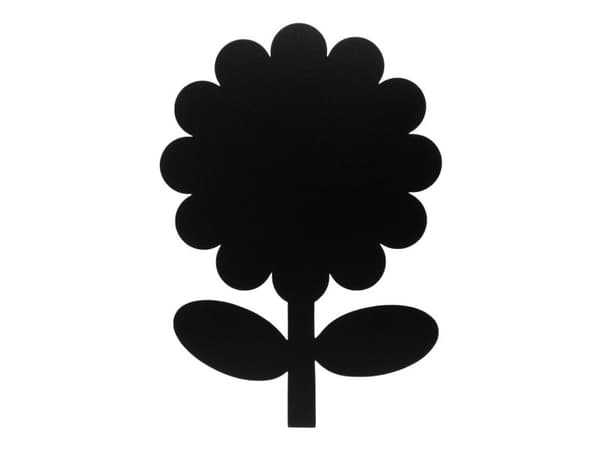 Securit® silhuet Blomster vægtavle i sort