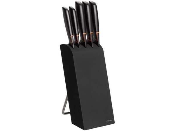 Fiskars - Knivblokk og knivsett - 5 stk.