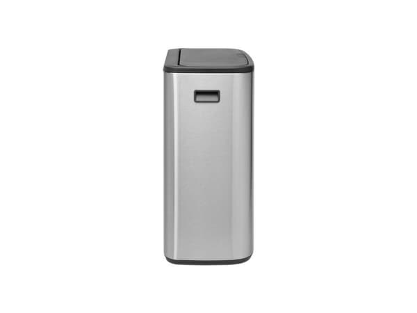 Brabantia Bo Touch Bin, 60 l, Rektangulær, Metall, Rustfritt stål, Plast, 545 mm