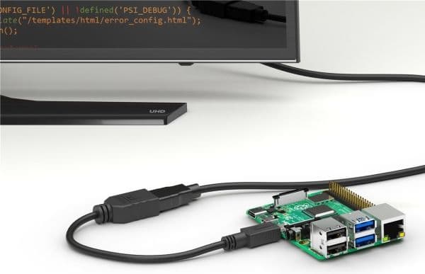 Goobay 58683, micro-HDMI, HDMI, Hankjønn, Sort, Hankjønn, Hankjønn