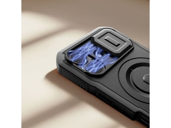 Tech-Protect Kevlar MagSafe-deksel til iPhone 17 - svart