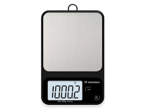 Wozinsky WAK-2252 kitchen scale accurate with large LCD display up to 5 kg - black
