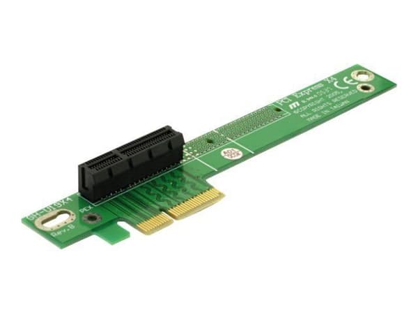 Delock Riser Card PCI Express x4 Angled 90° Left insertion - Kort för stigare
