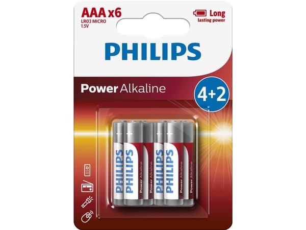 Philips LR03P6BP - Batteri 6 x AAA - Alkalisk