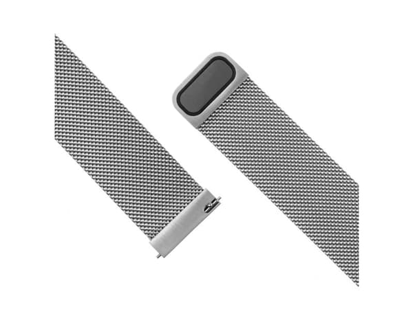 FIXED - Sløyfe for smart armbåndsur - 20 mm, quick release - sølv