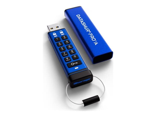 iStorage datAshur PRO+A - USB-flashstasjon - kryptert - 32 GB - USB 3.2 Gen 1 - TAA-samsvar