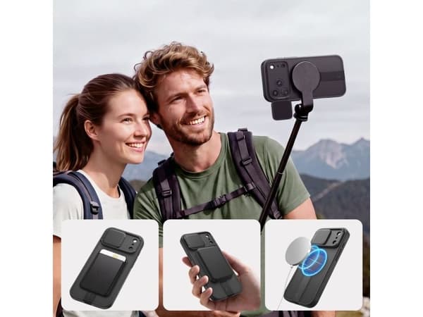 Tech-Protect Kevlar Aura MagSafe Case for iPhone 18 Pro / 17 Pro - Matte Black